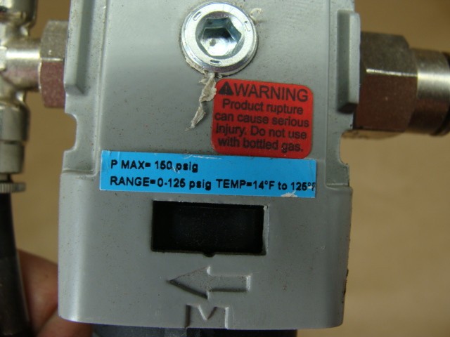 WILKERSON AIR PRESSURE REGULATOR B08-02-FKG0B 0-125PSIG