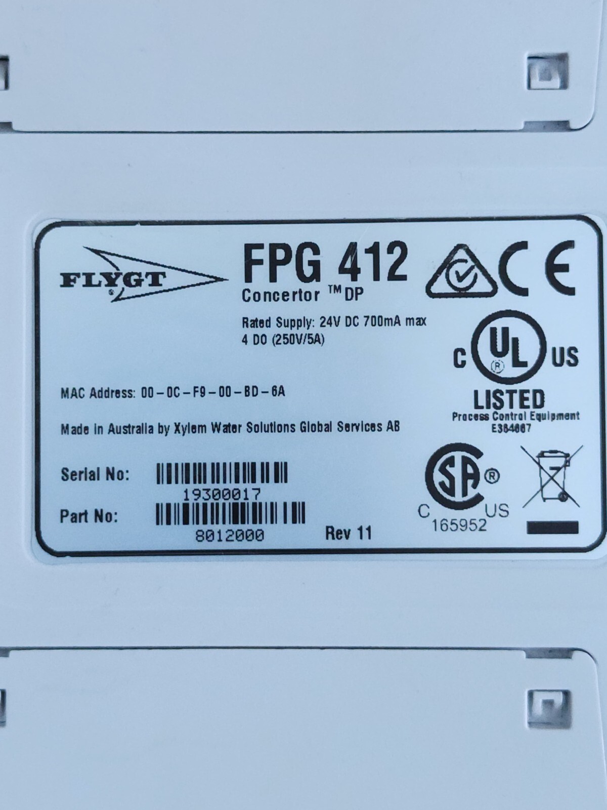 XYLEM FLYGT FPG 412 8012000