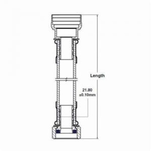 CASH ACME UR3088FX18 Water Heater Connector 3/4″ SS 200 PSI FNPT x SB
