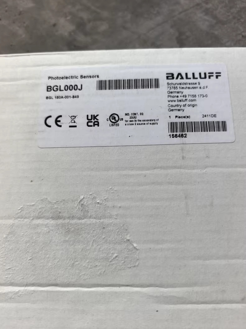 1 Pcs Brand New BALLUFF BGL000J BGL 180A-001-S49 Photoelectric Sensor DHL/Fedex