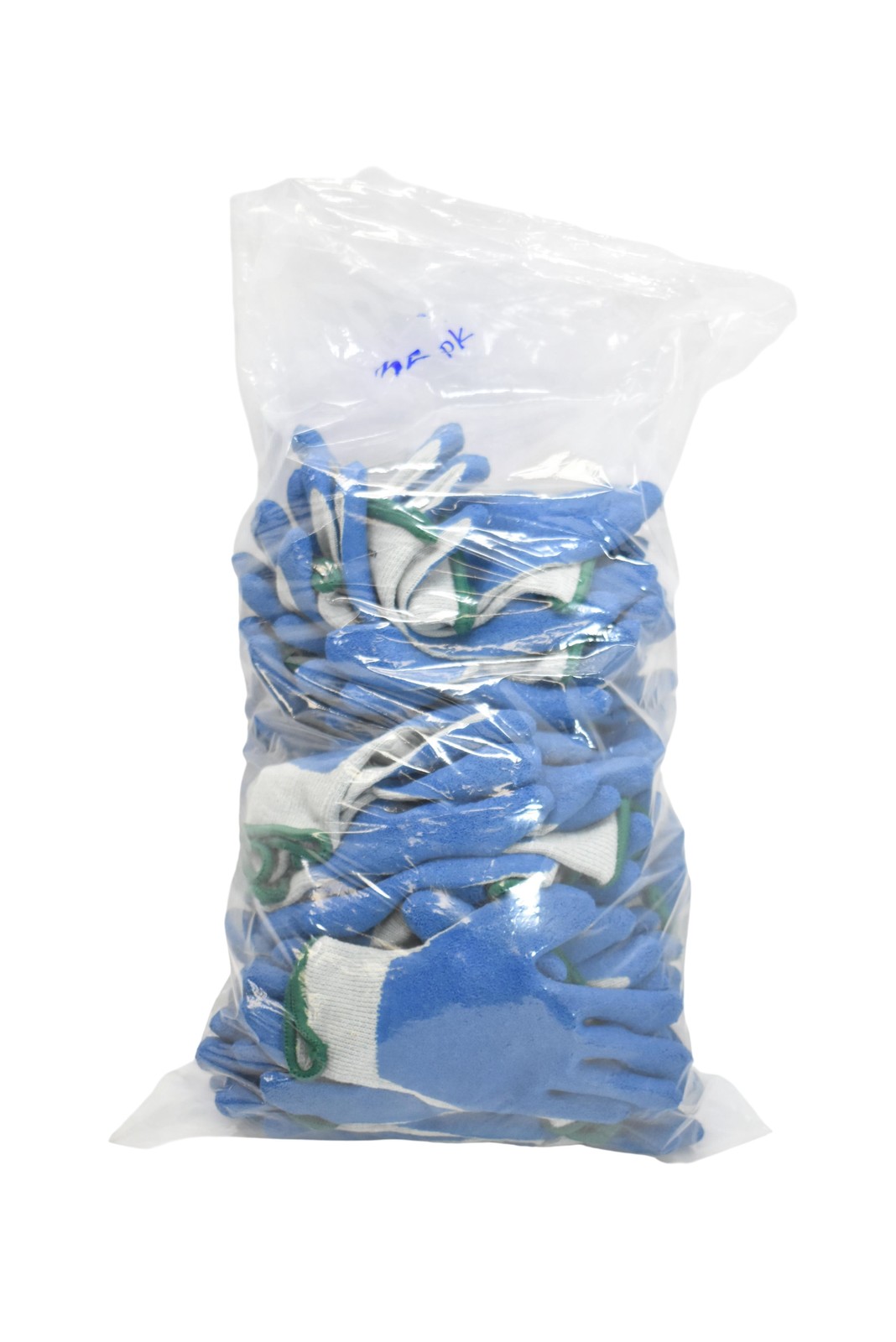 Olympia SI-101 Work Gloves 7/S Small Blue Latex Coated Safety Grip 32 Pairs