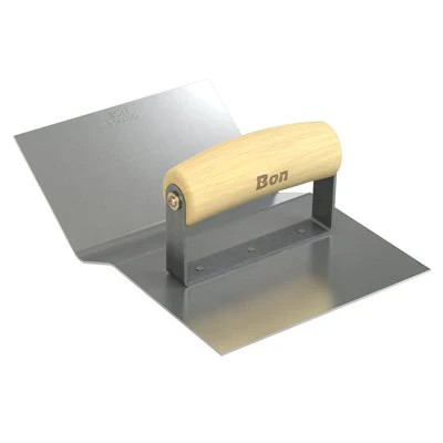 Bon 12-477 Driveway Approach Tool 9 x 6 – 1/2 Radius Wood Wave Handle