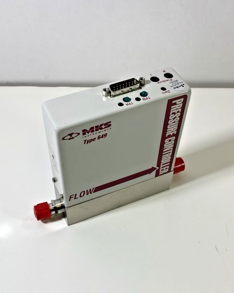 ✅ MKS TYPE 649 649A-25465 / AR / 500SCCM 100 TORR/SPCAL PRESSURE CONTROLLER