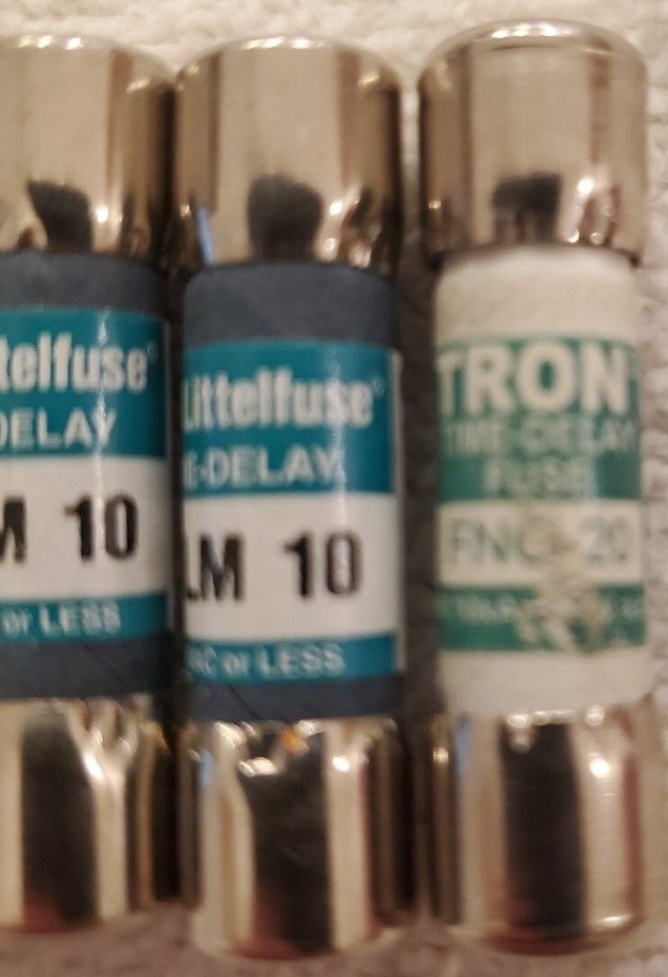Tron FNQ-20,Littlefuse FLM10, AMP ATDR4,Bussman LPCC1 Lot of 5 Variety New Fuses