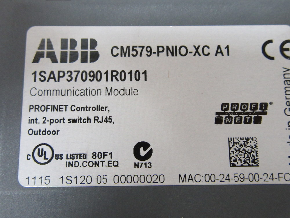 ABB 1SAP370901R0101 Communication Module CM579-PNIO-XC A1