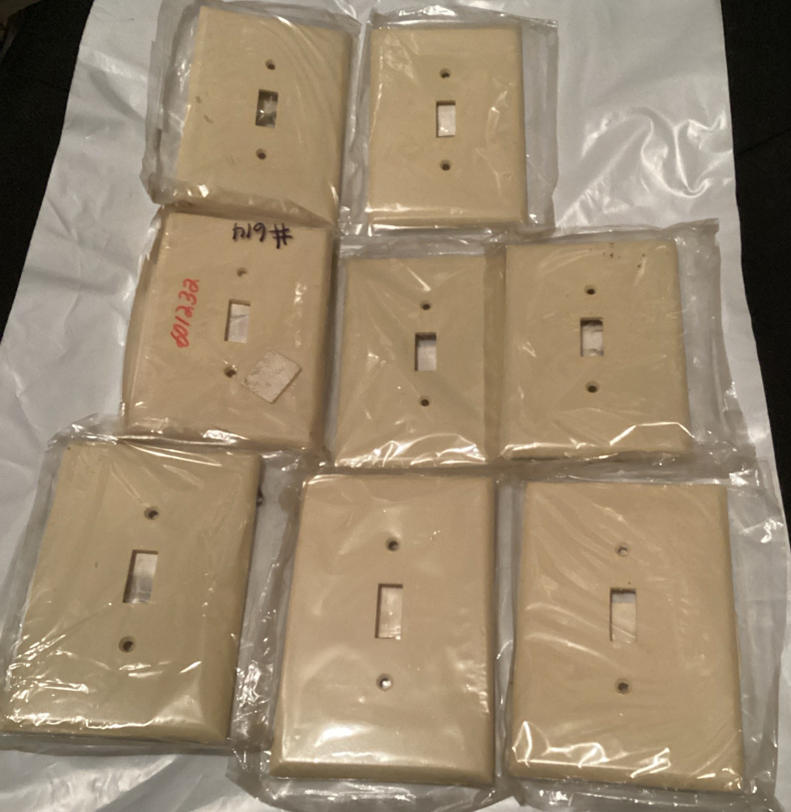 Cooper Wiring Devices Ivory Almond Switch Cover Wall Plates (8 Count) #70