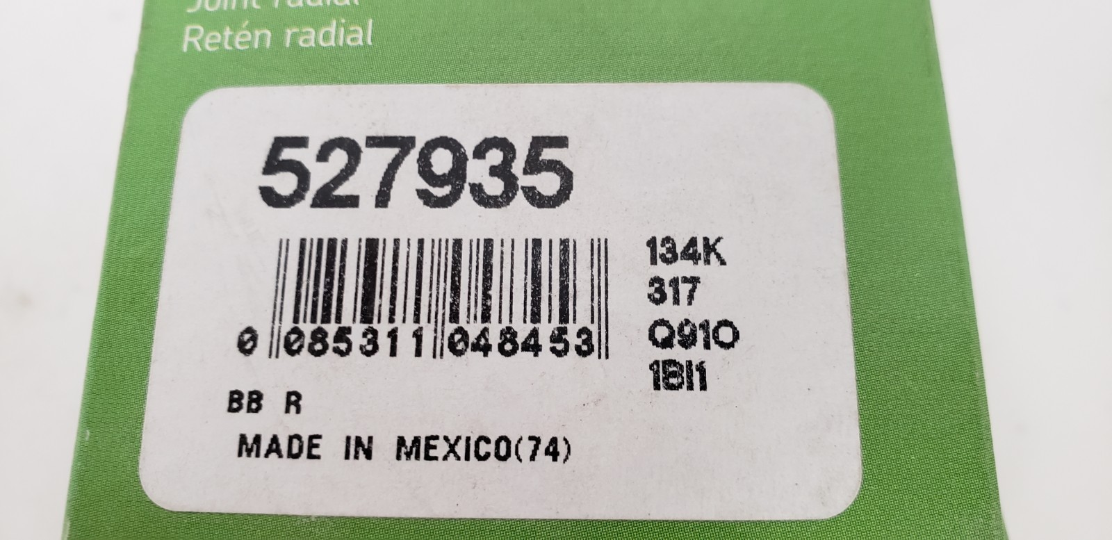 SKF 527935 RADIAL OIL SEAL, 9.5mm x 16mm x3mm, NITRILE LIP (LOT OF 3) NIB