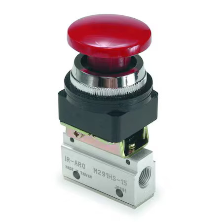 Aro M291hs-10 Manual Air Control Valve, 3-Way, 1/8In Npt