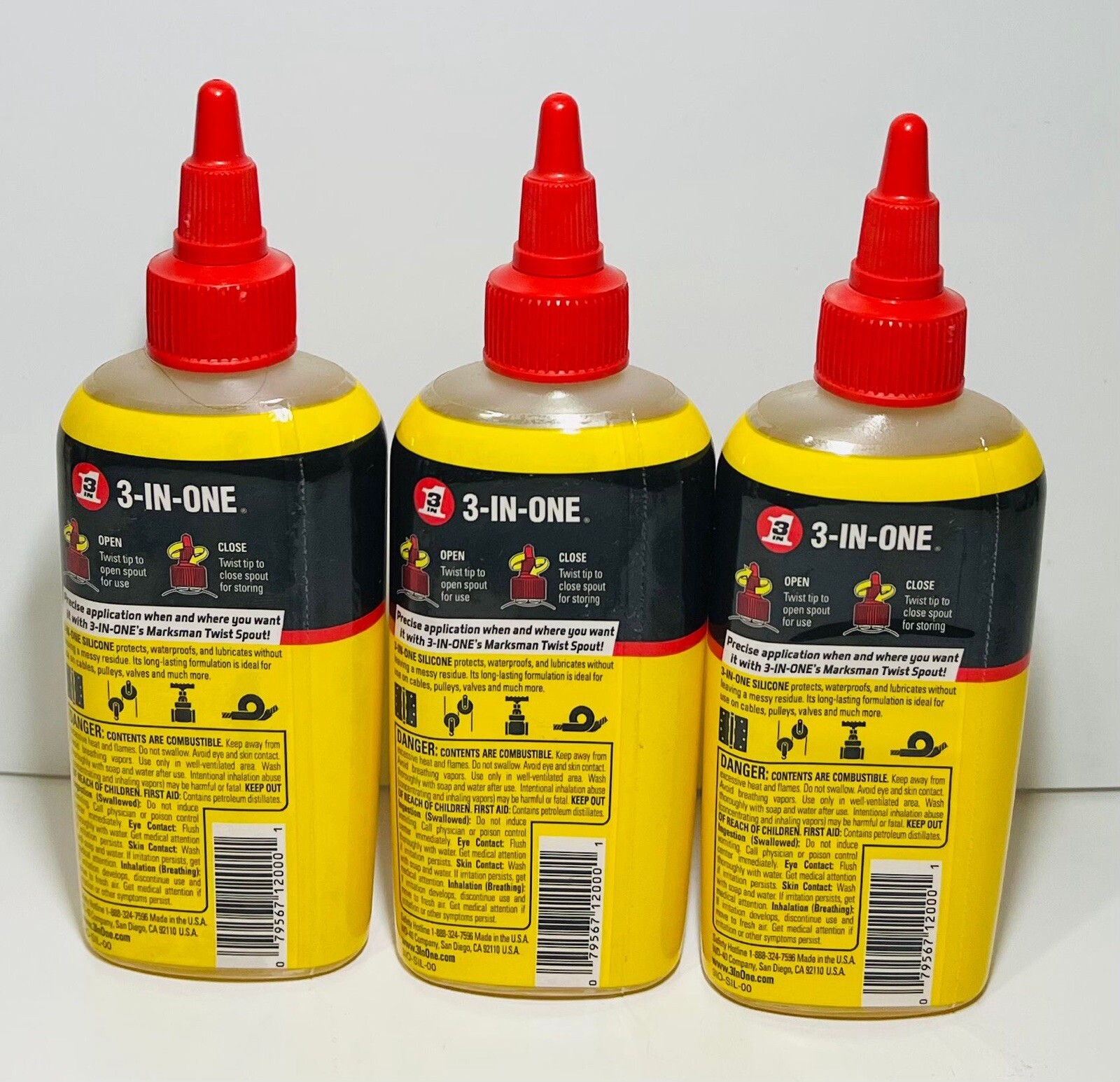 3 in One All Temp Silicone 4 Oz | Quick – Drying✅3 PACK
