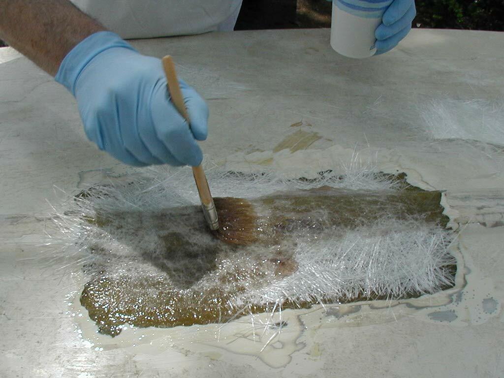Fiberglass Repair Kit 1 Gal Polyester Resin + 1.5x38x10 Yards Cropped Strand Mat