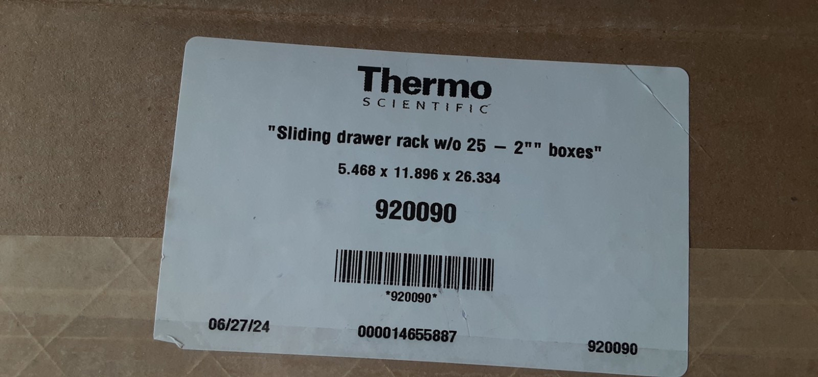 Thermo Scientific Freezer Rack w 5 Sliding Shelves Holds 25 Boxes 19200 G2U