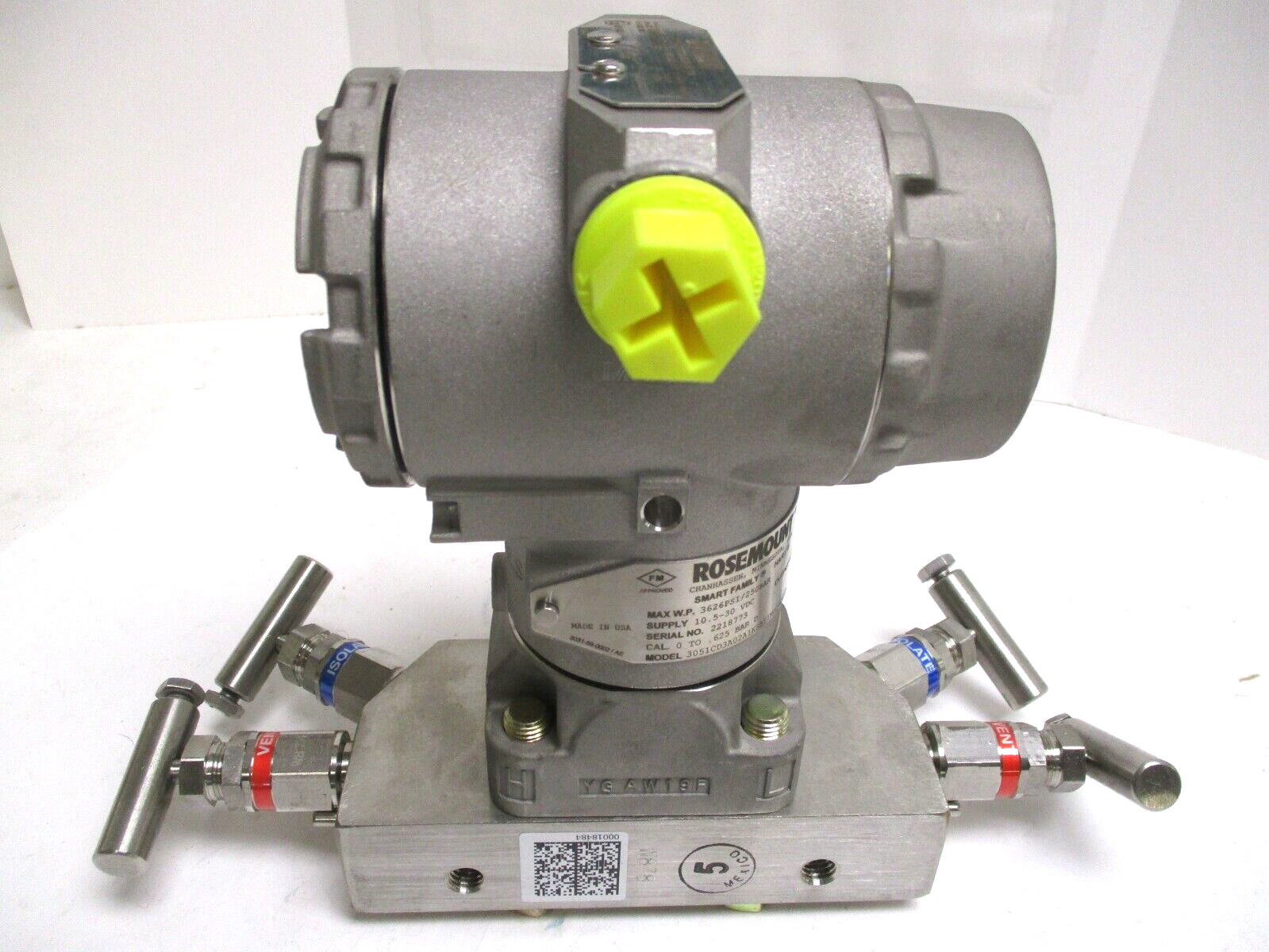 ROSEMOUNT, HART, SST DIFFERENTIAL PRESSURE TRANSMITTER, 3051CG3A02AKS5I1M6Q4Q8V5