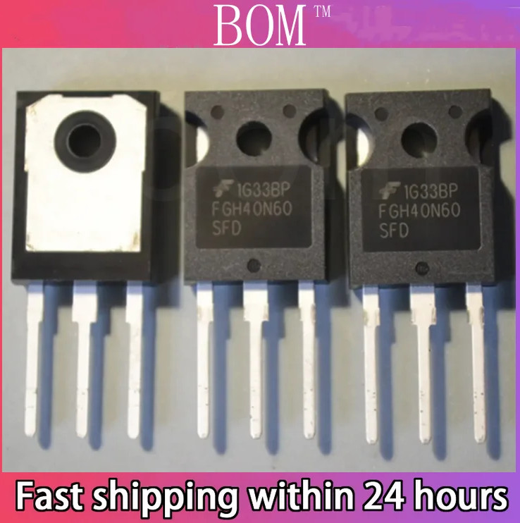 10 Pcs FGH40N60SFD FGH40N60 40N60 IGBT FIELD STOP Transistor TO-247 In stocks