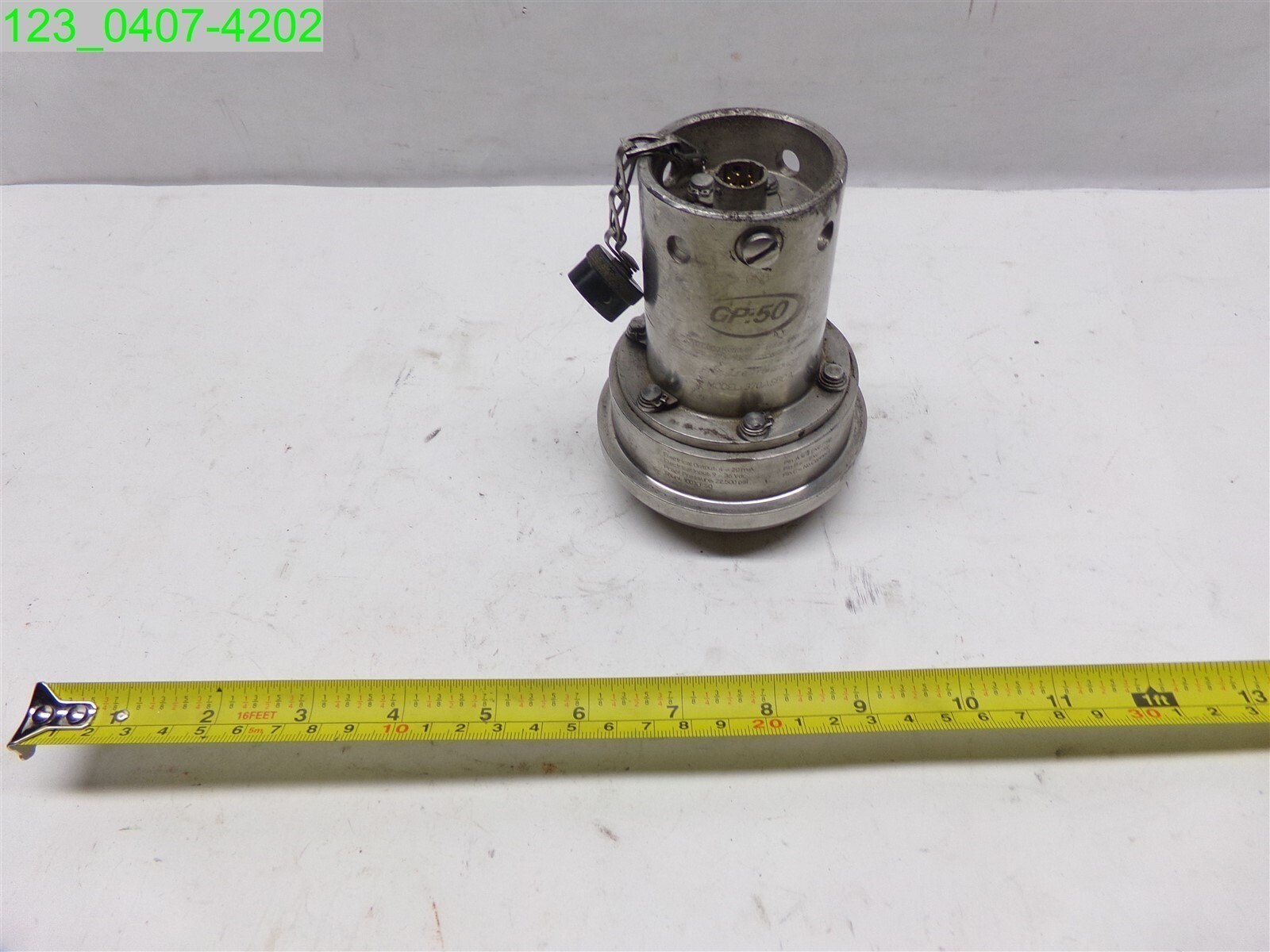 GP:50 Weco Hammer Union Pressure Transducer Transmitter Model # 370ASBCA