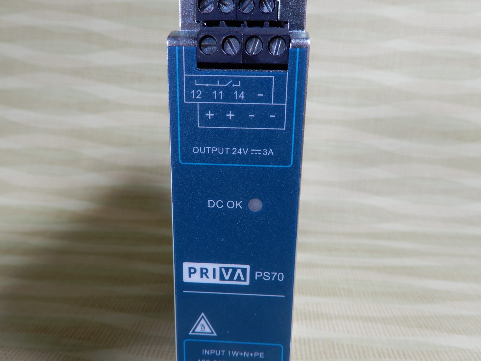Priva PS120 DIN Mount 24VDC 5A Power Supply 3659063 NOS BX