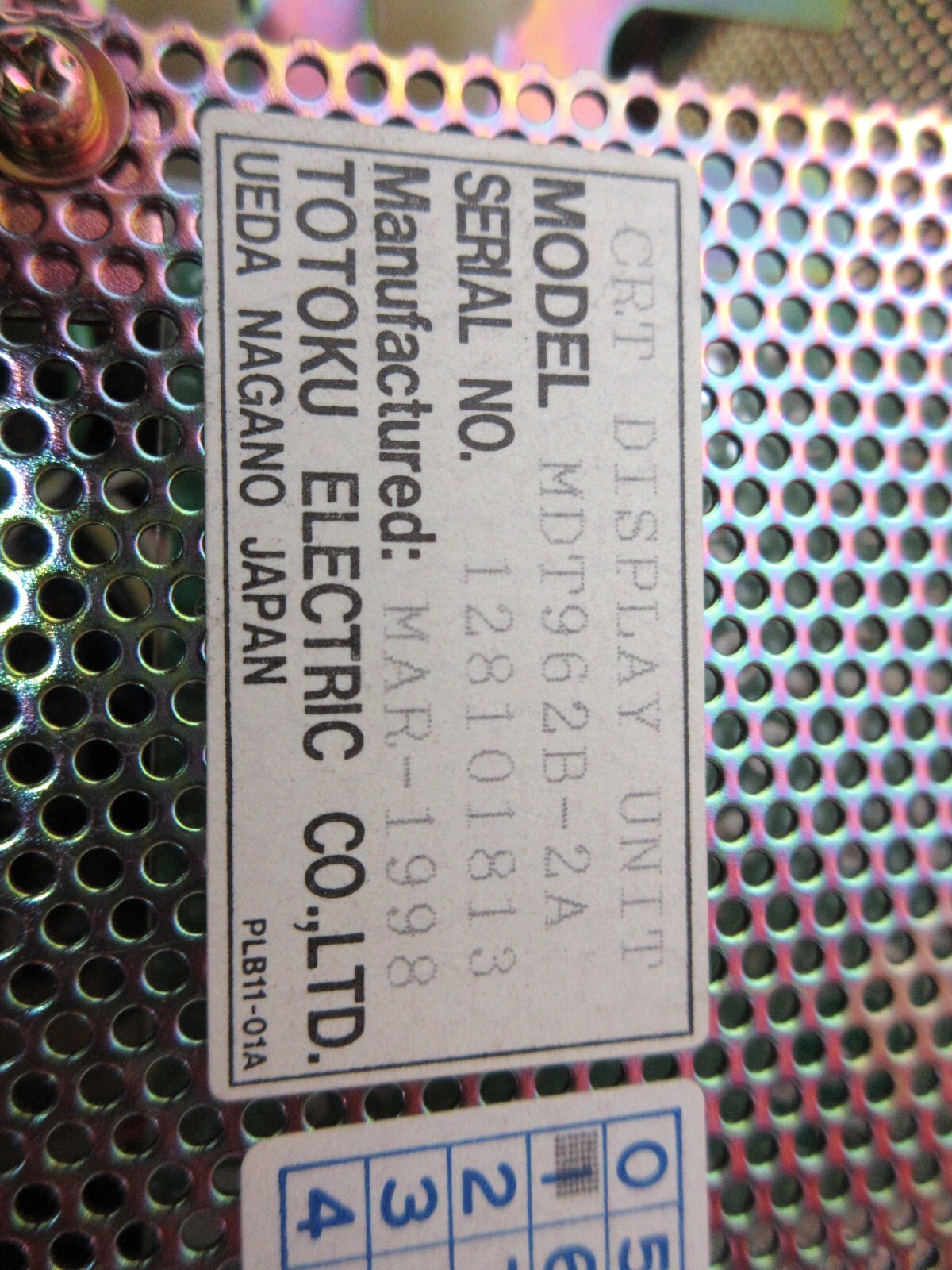 *SPECIAL PRICE* TOTOKU CRT DISPLAY MONITOR MDT962B-2A 128101626 LOT OF 3 PIECES