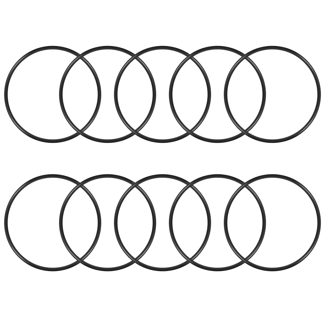 O-Rings Nitrile Rubber 67.2mm x 72mm x 2.4mm Seal Rings Sealing Gasket 10pcs