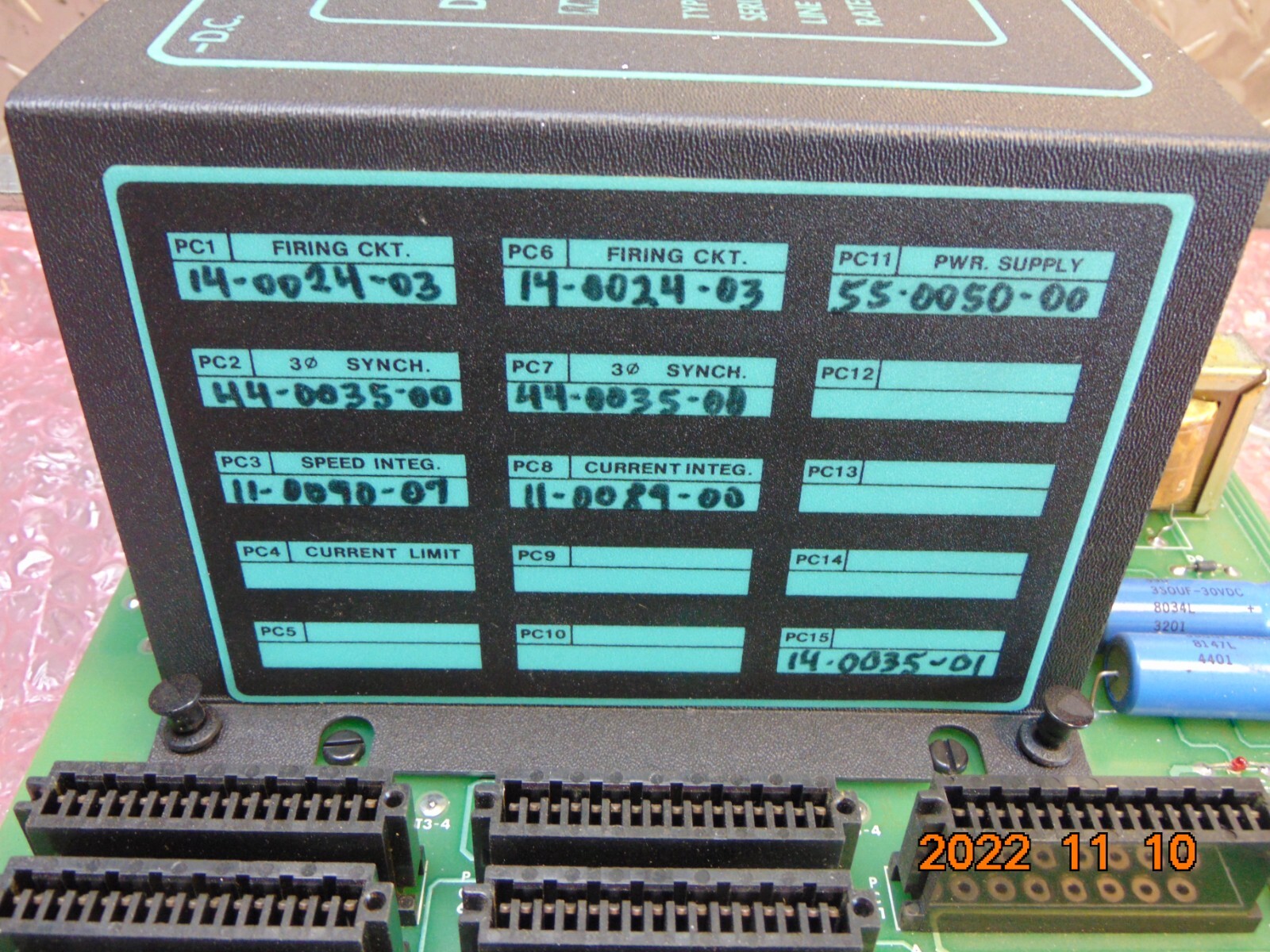 GETTYS 11-1025-08 RN350 THREE PHASE HALF WAVE CONTROLLER 240-300VAC 33/66 AMP