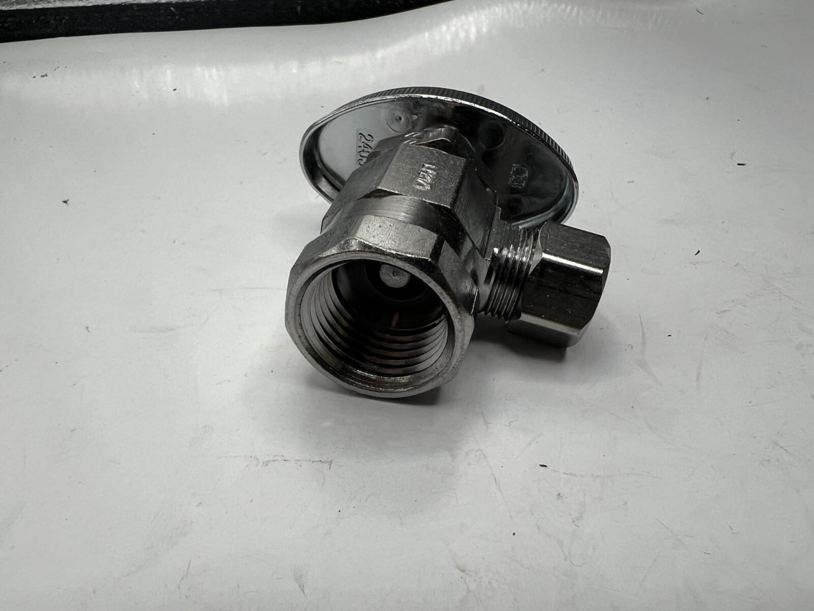 BrassCraft Genuine OR17ZX C Iron Pipe Angle Stop 1/2 in. FIP x 3/8 in. OD Chrome