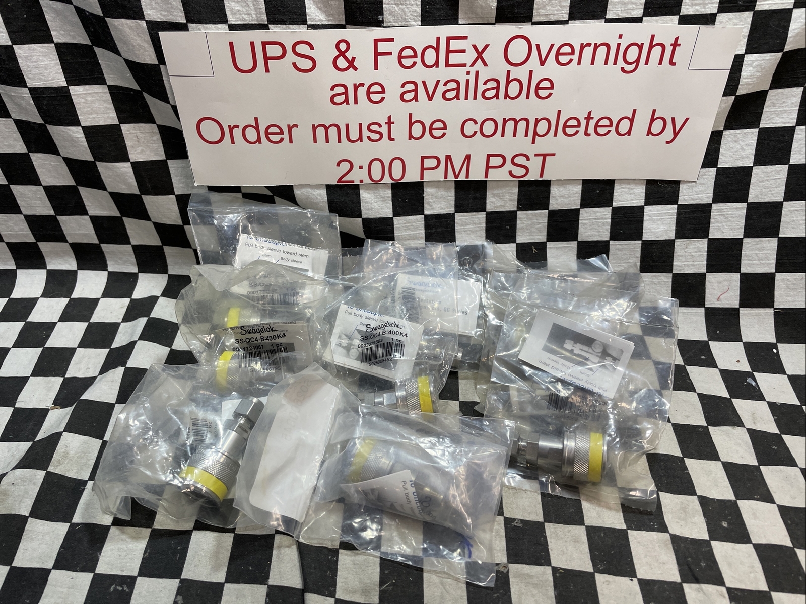 SWAGELOK Quick Connect 1/4″, SS-QC4-B-400K4, LOT OF 9, SHIPSAMEDAY$1220P12