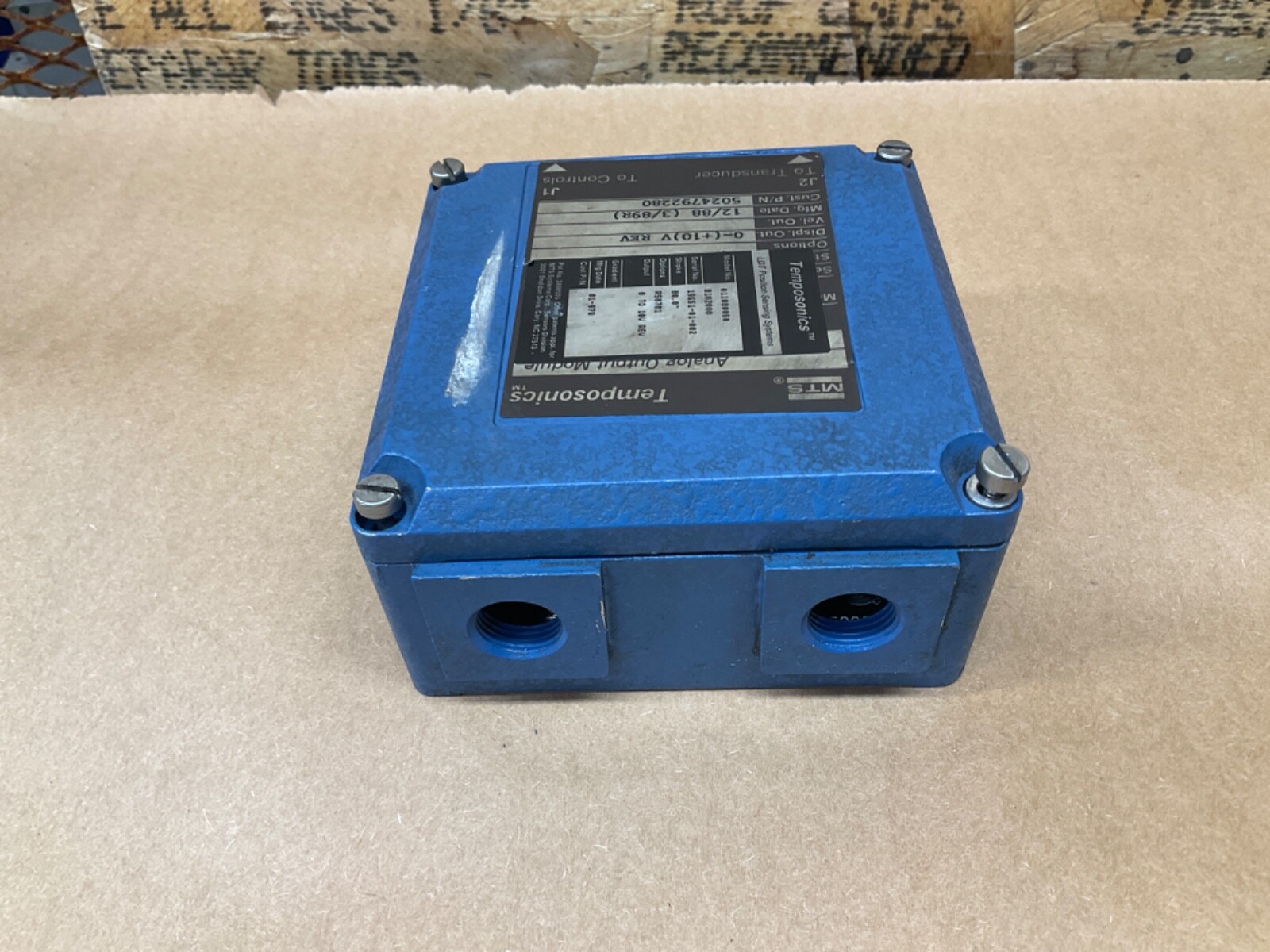 MTS TEMPOSONICS 0110800508102000 ANALOG OUTPUT MODULE 80.0” STROKE #87A42*IAC