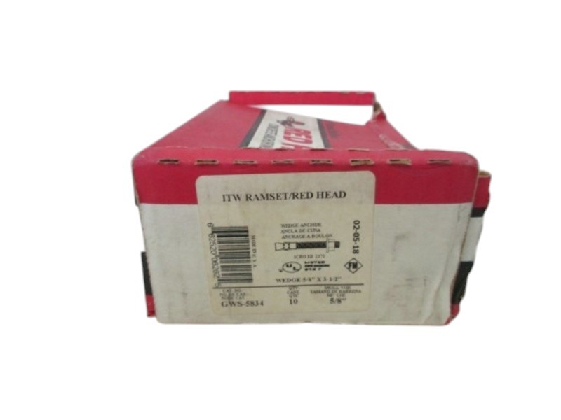 RED HEAD GWS-5834 TRUEBOLT WEDGE ANCHOR (BOX OF 9) NSMP