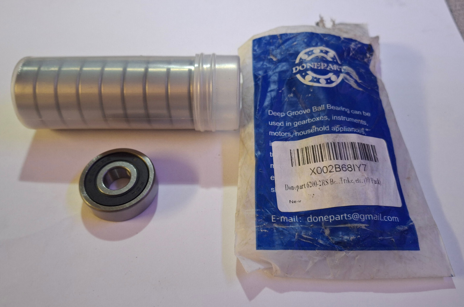 10 NEW DONEPART 6200-2RS DEEP GROOVE BALL BEARINGS NNB ***MAKE OFFER***