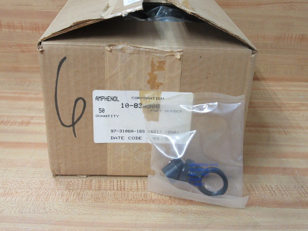 Amphenol 97-3106A-16S-621-850 Circular Shell Connector 973106A16S621850 (Pack of