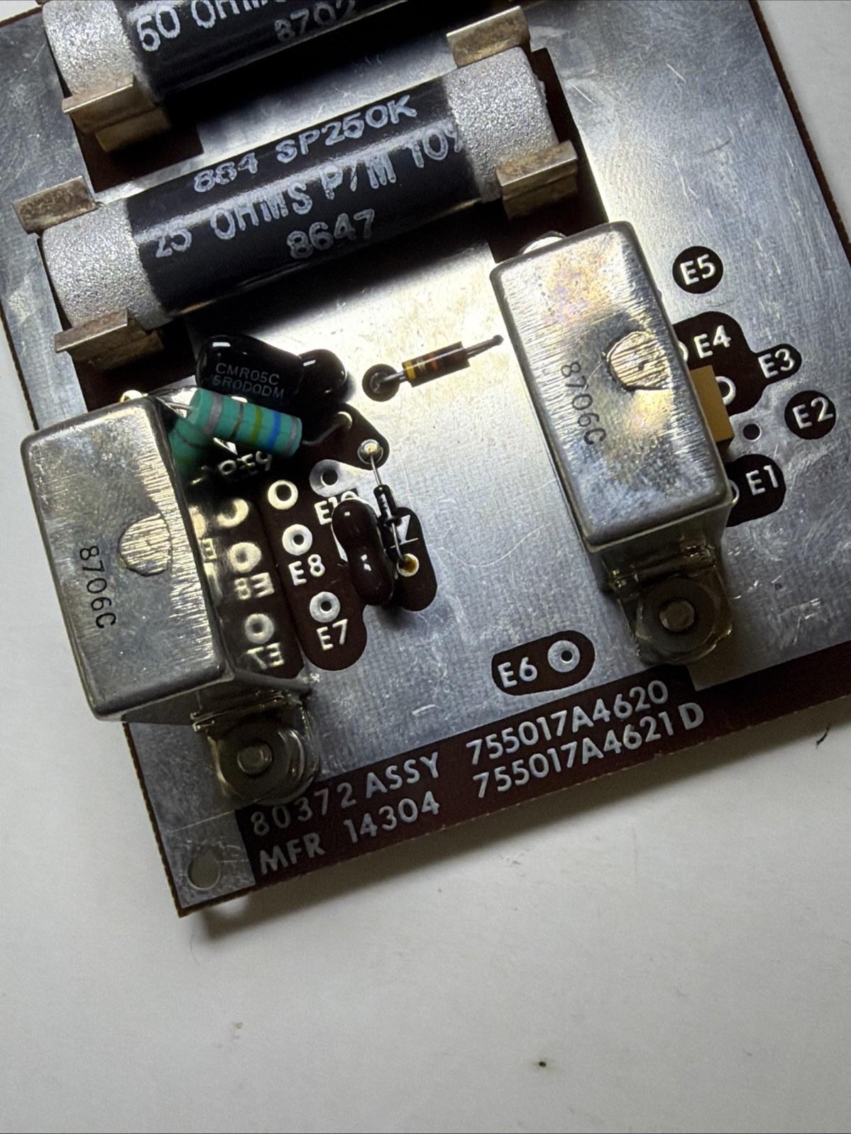 Radio System Circuit Board 80372 ASSY 755017A4620 w/ 2 HI-G RELAYS Mil Surplus!