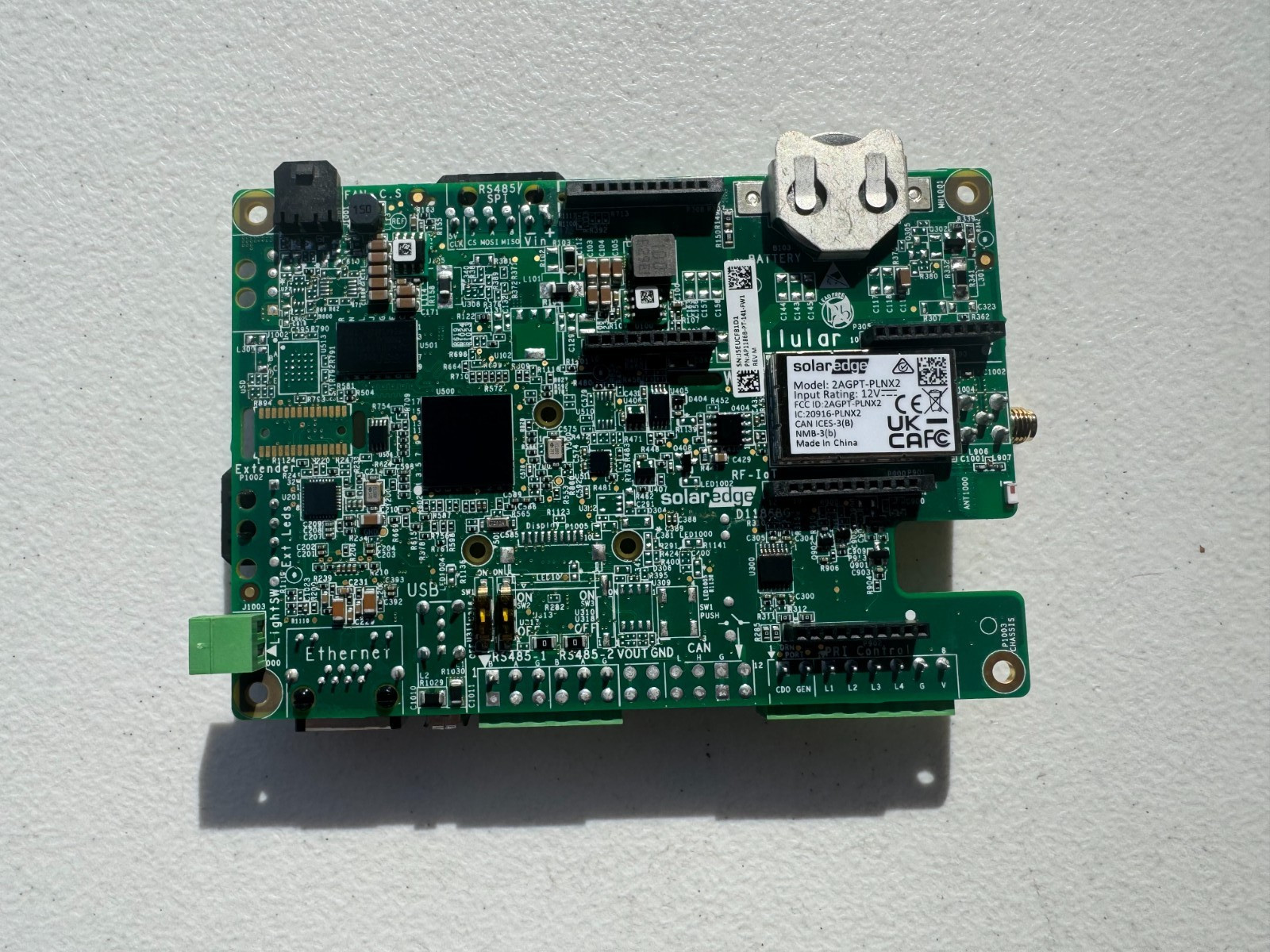 (lot of 2) SolarEdge FLD-1PH-HD-PRT-03 FLD Comm. Board w/ HD-Wave Tech