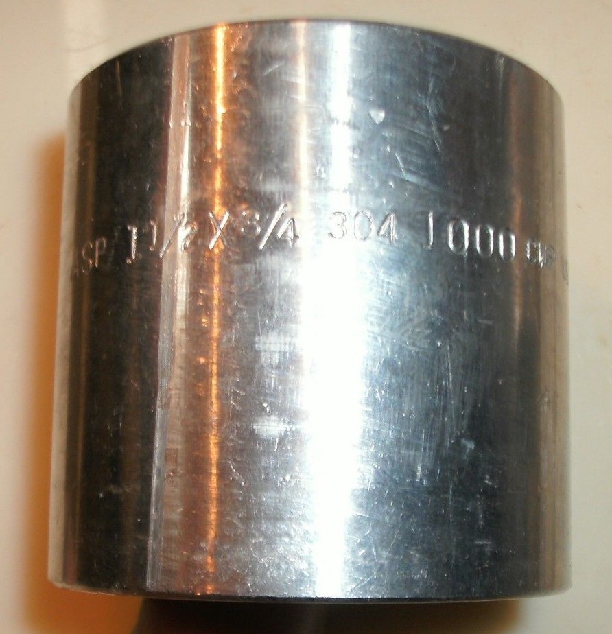 ASP Reducing Coupling 1-1/2″ x 3/4″ Threaded 304 Stainless Steel 1000 CWP