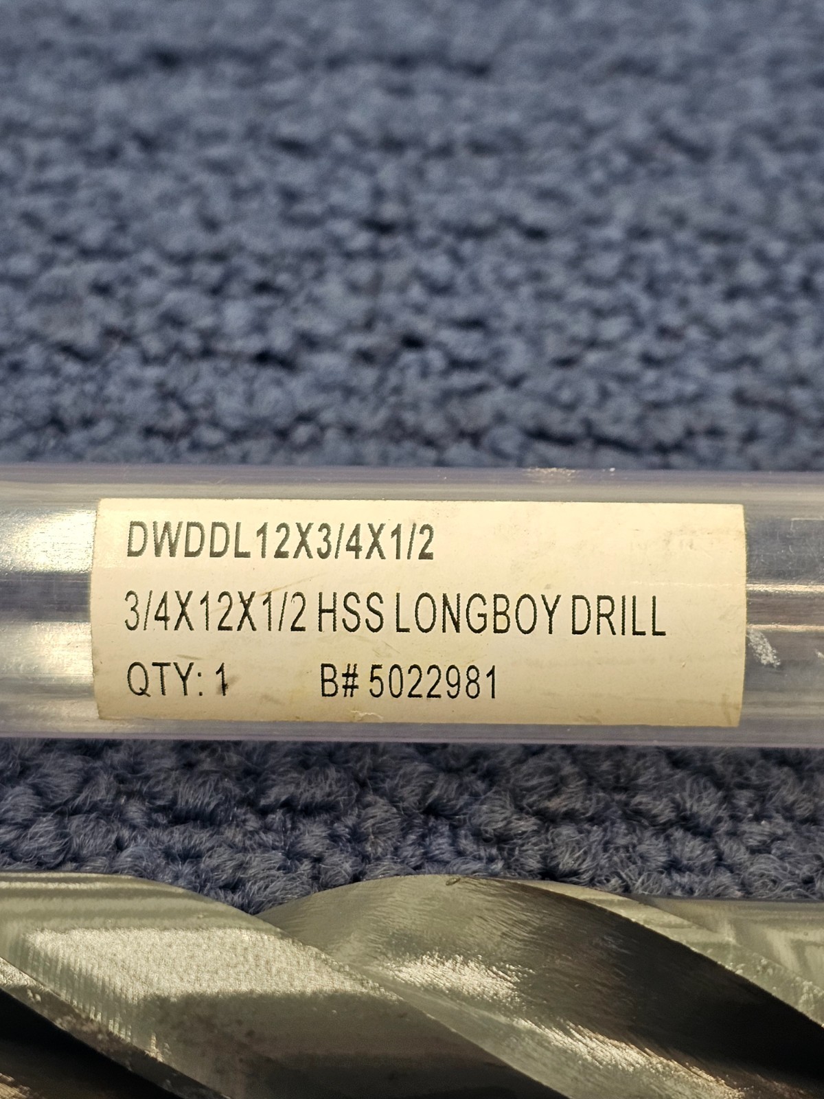 DWDDL12X3/4X1/2 3/4″ x 12″ HSS Extra Longboy Drill Bit with 1/2″Shank