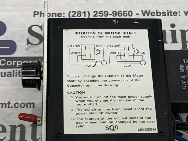 Oriental Motor Speed Control Unit – MN032N w/Warranty