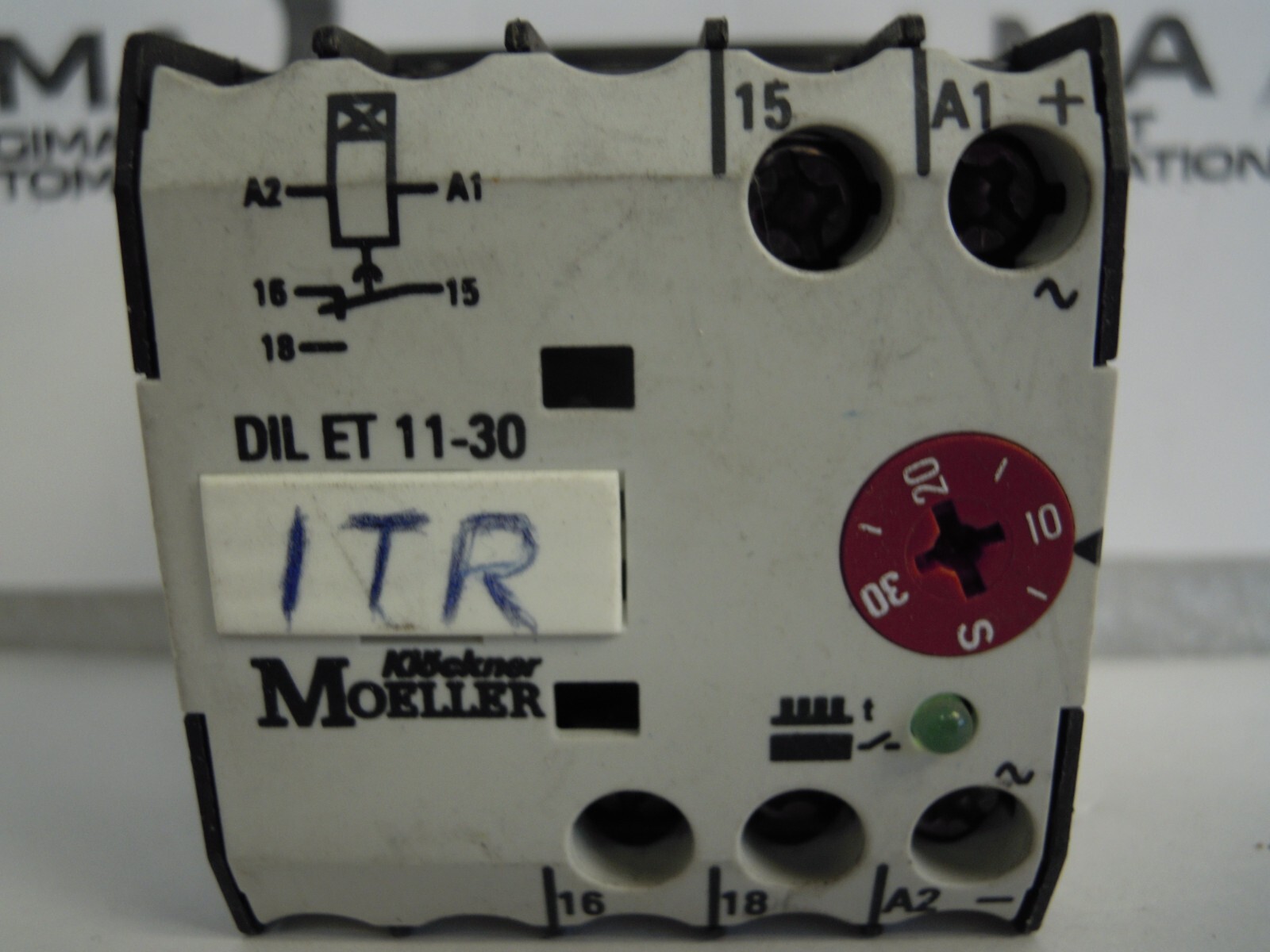 EATON KLOCKNER MOELLER DIL ET 11-30-A TIME DELAY RELAY 3A + COIL 24-240V *TESTED