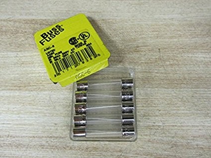 Bussmann AGC-6 Fuse 6A 250V Buss AGC6 (Pack of 5)