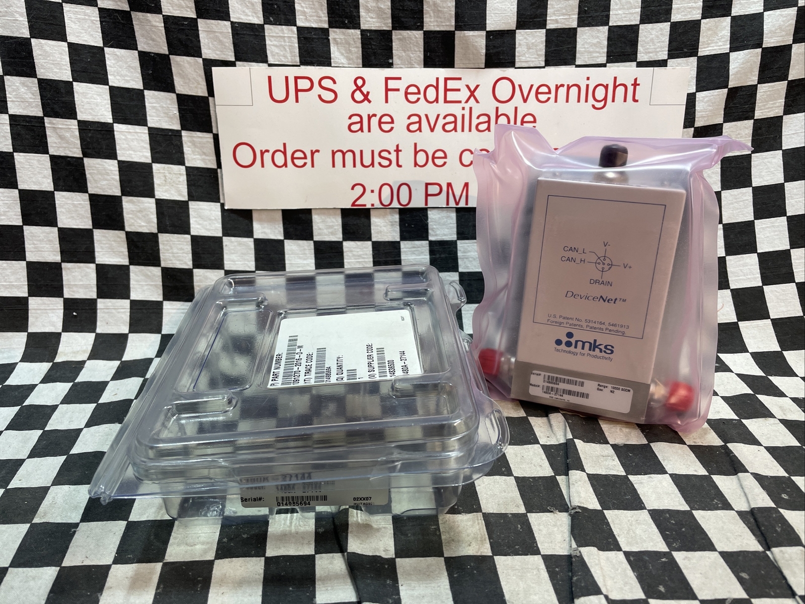 MKS 1480A Mass Flow Controller 1/4″ VCR, 10000 SCCM N2, 1480A-27144, SHIPSAMEDAY