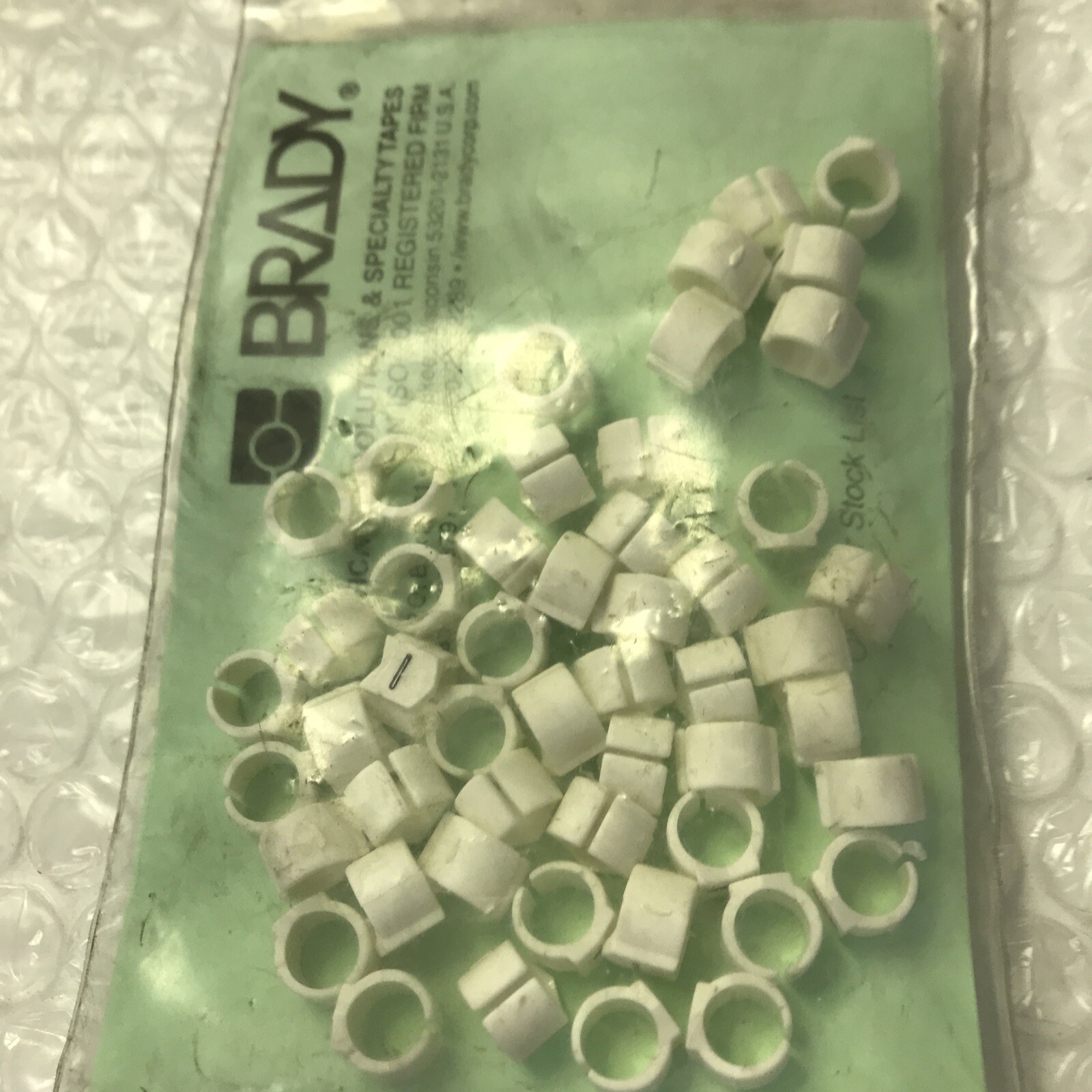 *Brady 33418 SCN-23-1 ( Lot Of 13 ) Clip-Sleeve Wire Markers Pack Of 50#