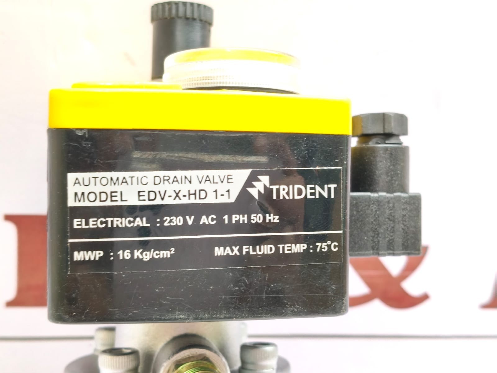 Trident EDV-X-HD 1-1 Automatic Drain Valve 230V Timer Type – New in Box,