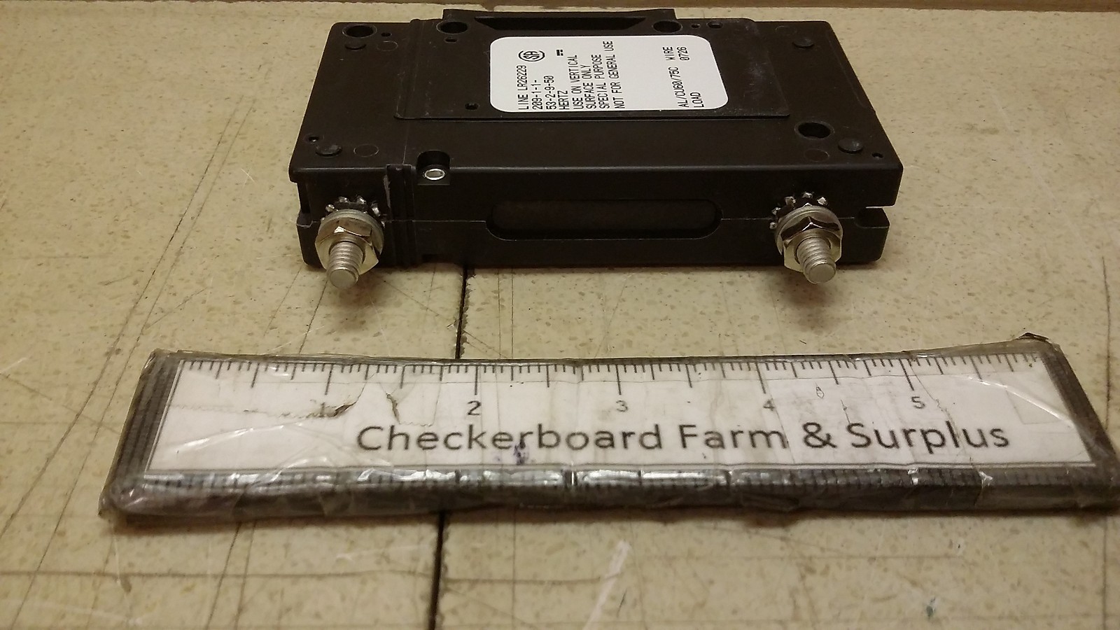 NOS Airpax Sensata Circuit Breaker 209-1-1-53-2-9-50 LR26229 1 Pole 50A 125-VDC