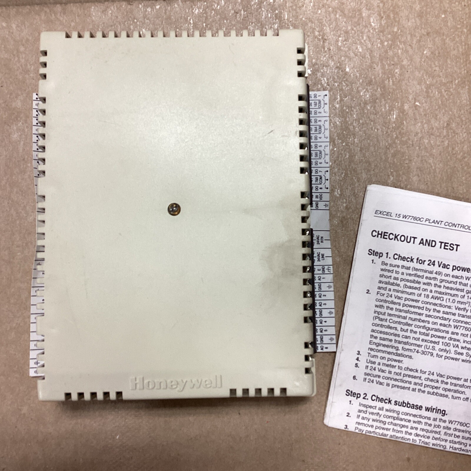 Honeywell Excel 15C Plant Controller W7760C2009 – NEW