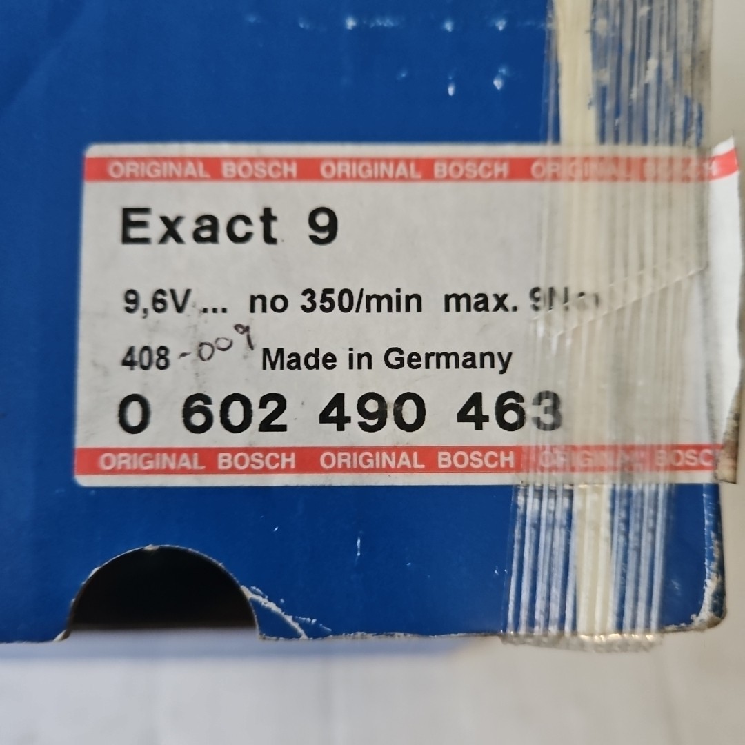 New BOSCH EXACT 9 in Box 0 602 490 463 Electric Screwdriver Center Grip Wrench