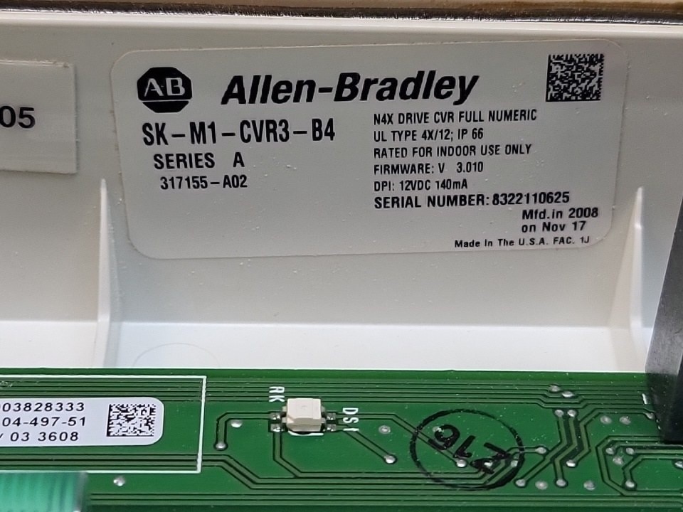 NEW ALLEN BRADLEY SK-M1-CVR3-B4 POWERFLEX 70 A/ COVER 196227-C01 REV 05