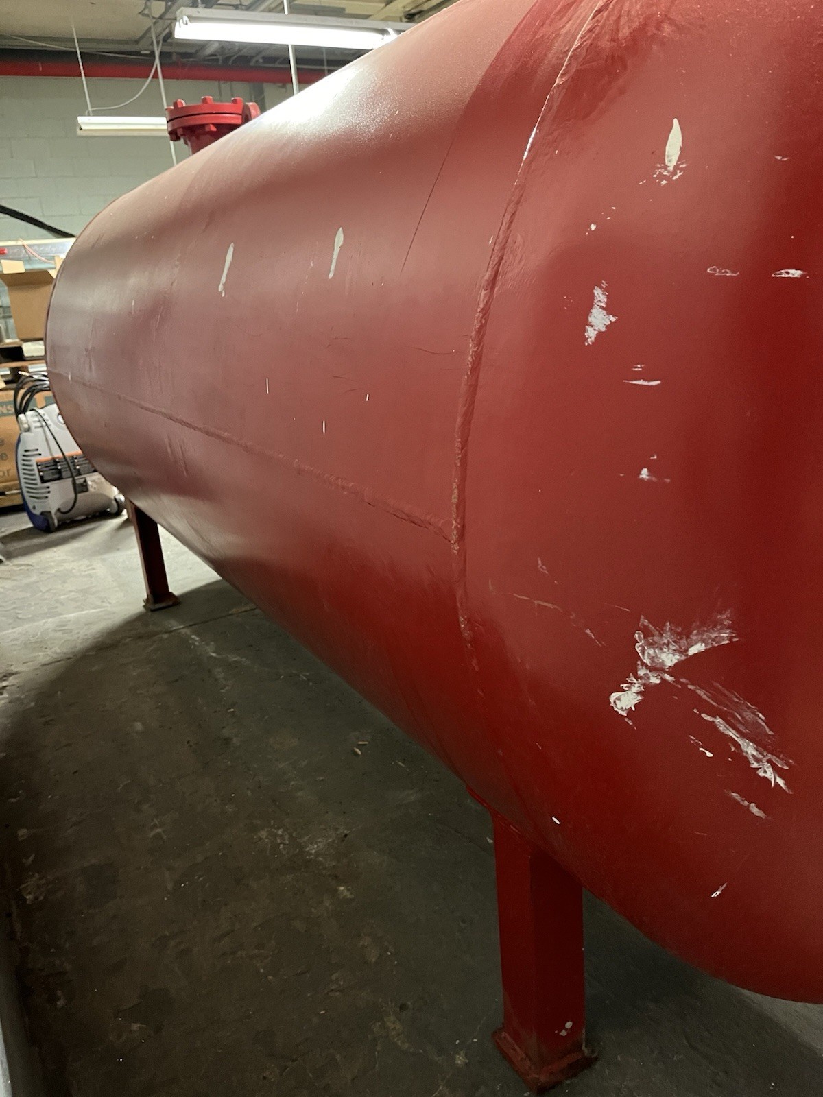 1000 Gal ASME Pressure Vessel Air Receiver Tank 4’x10’ 150 PSI 6” Flange 2” FPT