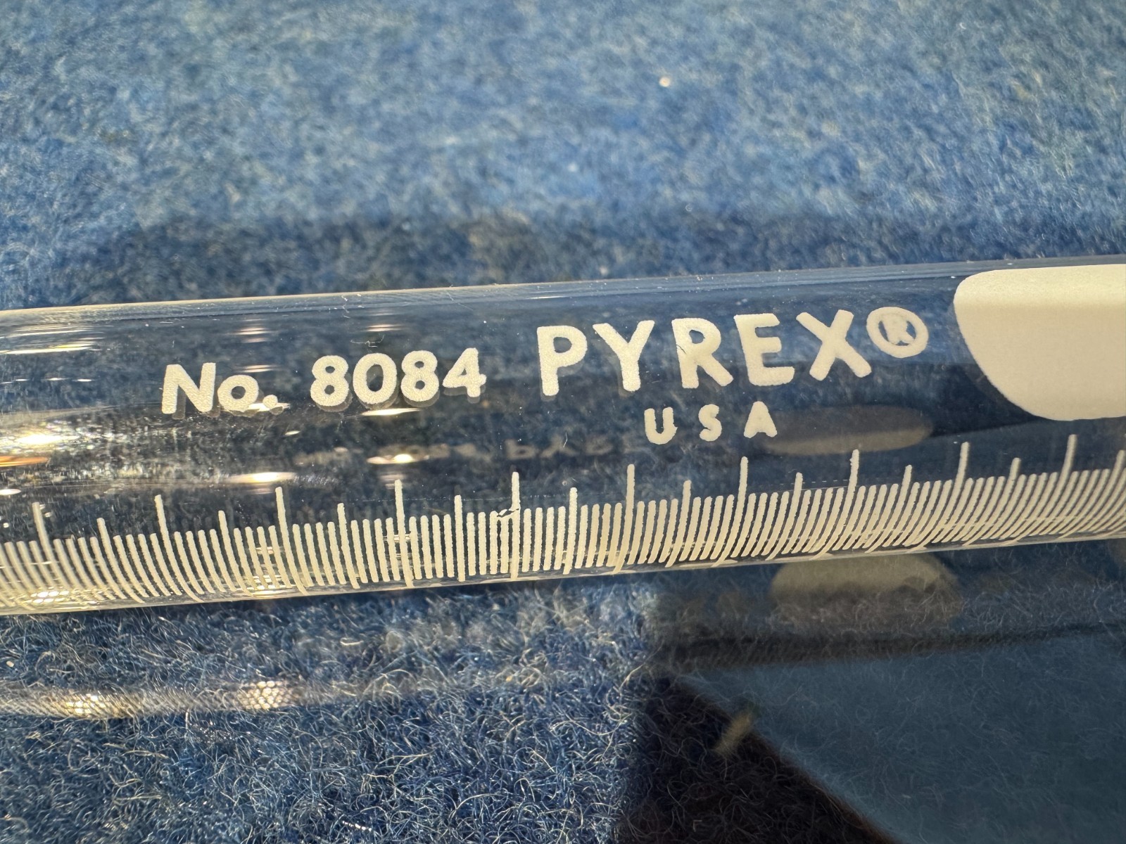 Lot of 10 Corning PYREX 8084-15 15mL Glass Centrifuge Tubes w/Stoppers