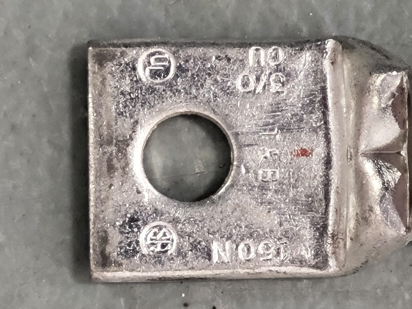 THOMAS & BETTS 3/0 AWG 1 Hole Crimp Terminal Lug Orange Die 50 No. 150N (Box of