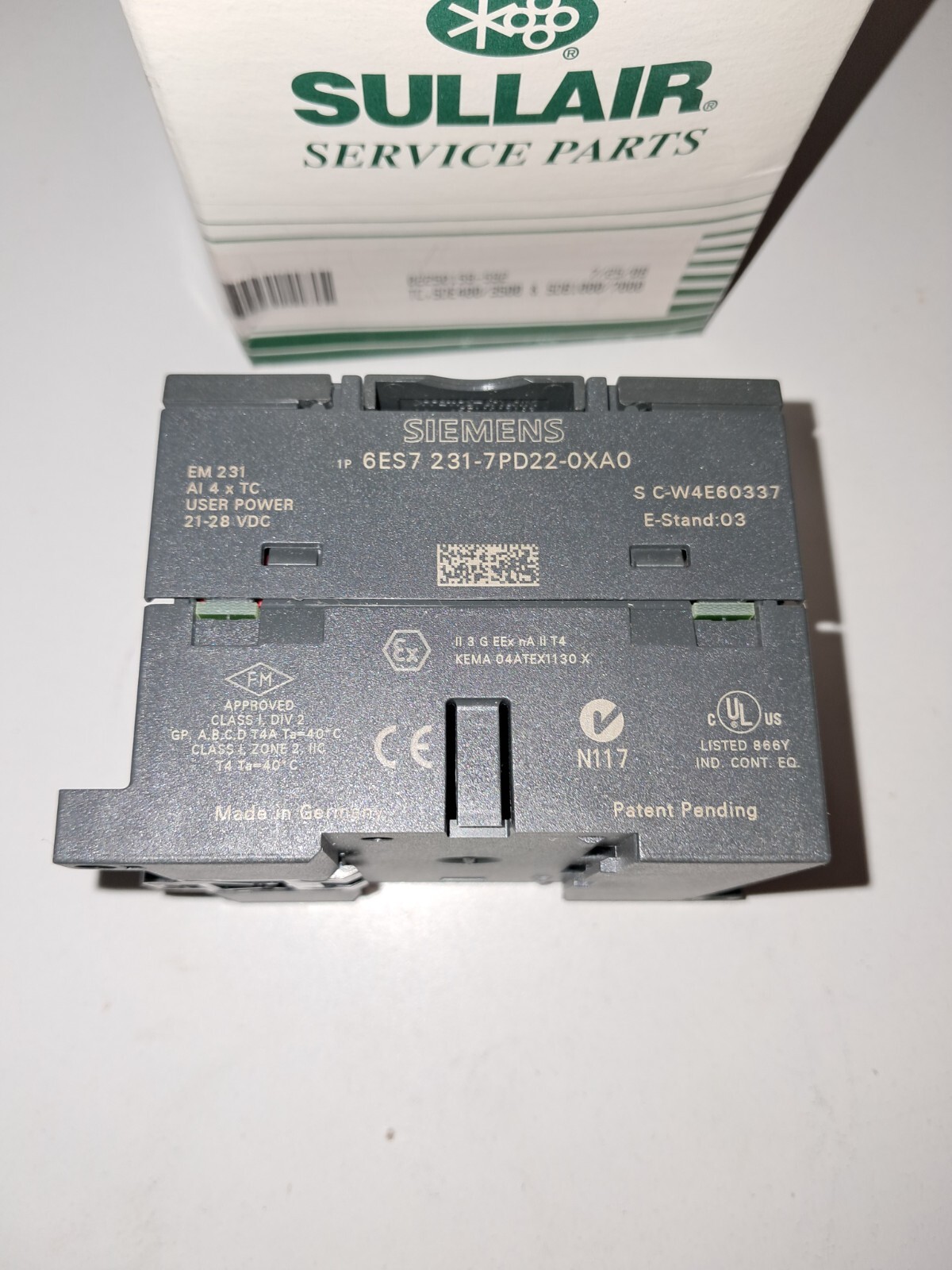 NEW SIEMENS ANALOG IMPUT MODULE 6ES7 231-7PD22-OXAO