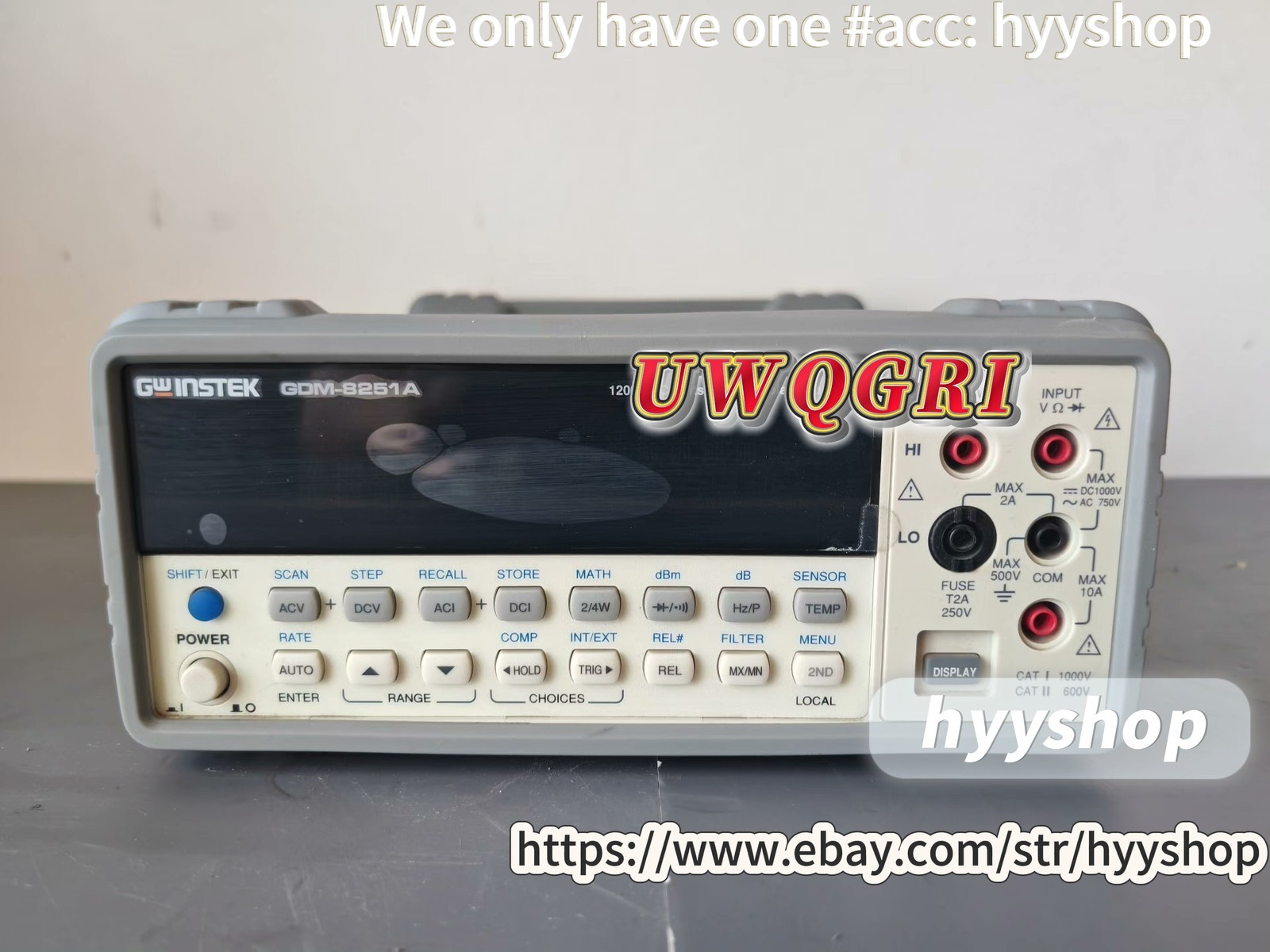 1PCS GW Instek GDM-8251A five and a half digit multimeter