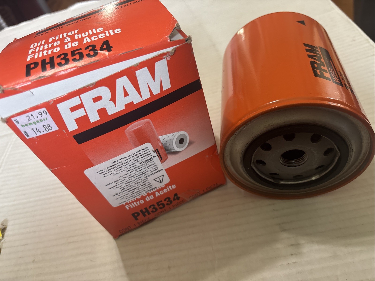 Military Truck/Vehicle Fram Filters PH3534 Oil Filter NOS New
