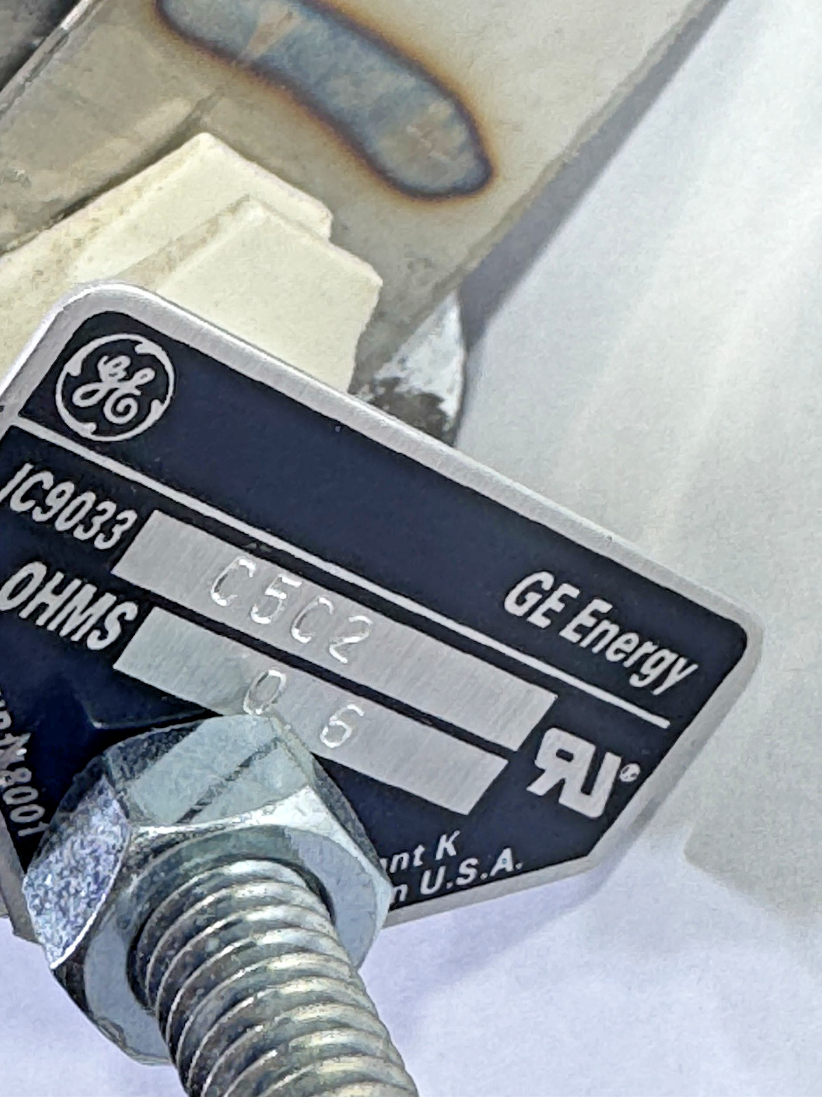 General Electric GE Energy IC9033 C5C2 0.6 Ohms Resistor