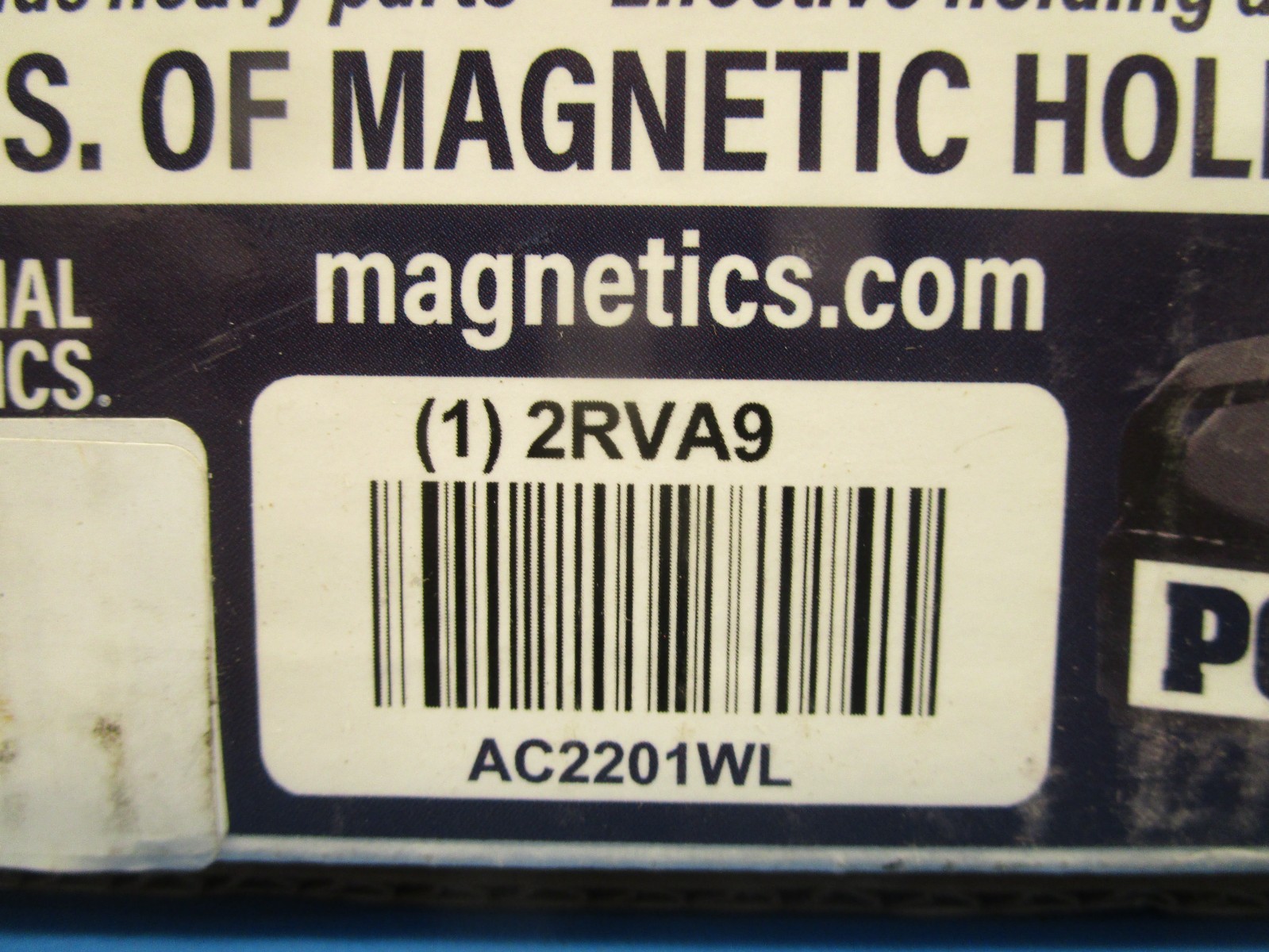 PowerGrip AC2201WLH, 2RVA9 MAG-MATE, Manual Lifting Magnet, 93 lb. Load Cap